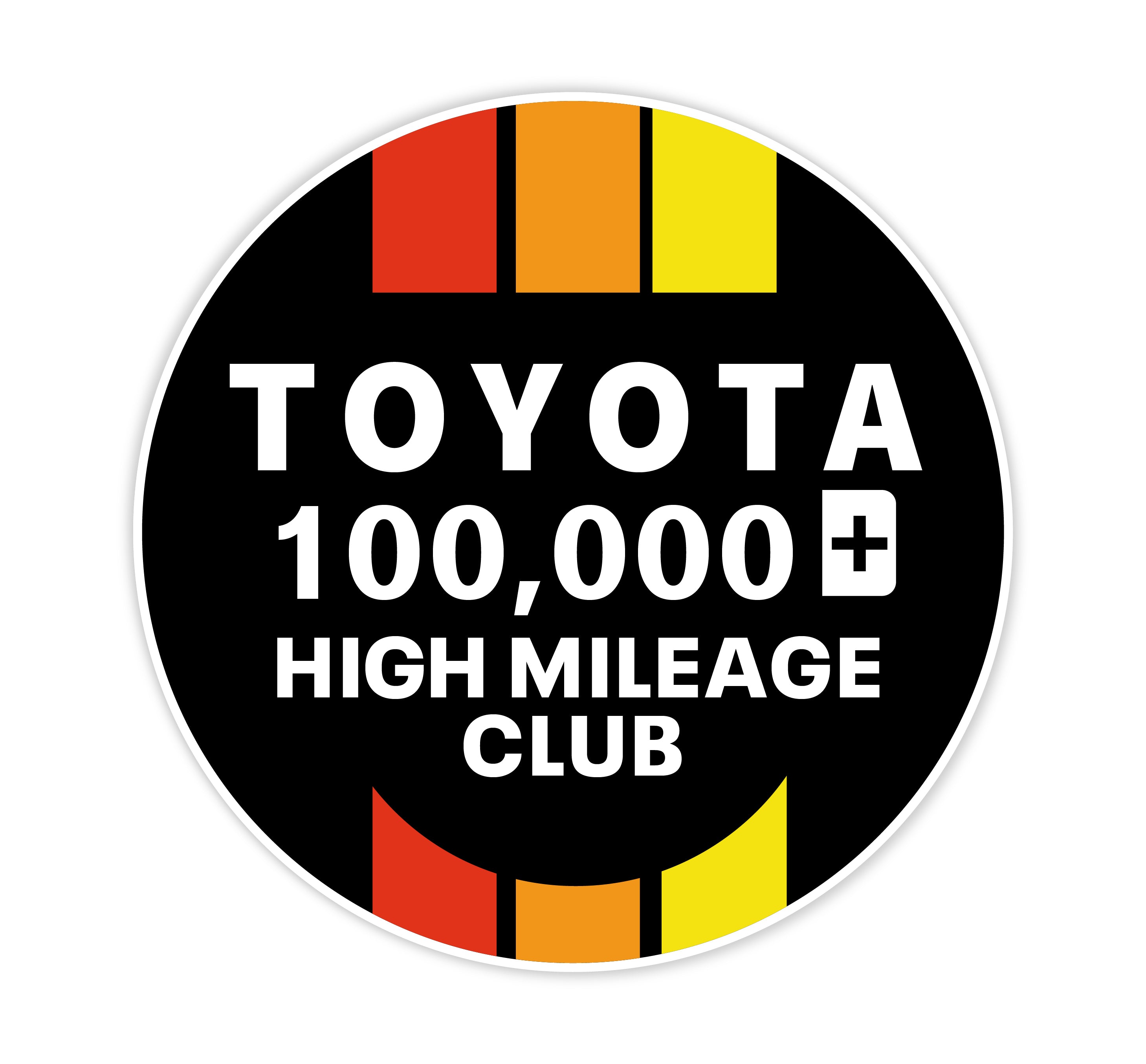 Toyota High Mileage Club Decals